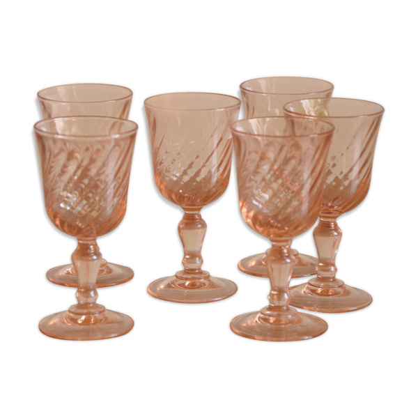 Ltot de 6 verres à liqueur art déco