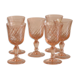 Set of 6 art deco liqueur glasses