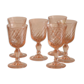 Ltot de 6 verres à liqueur art déco