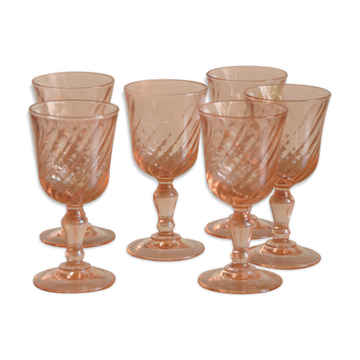 Set of 6 art deco liqueur glasses
