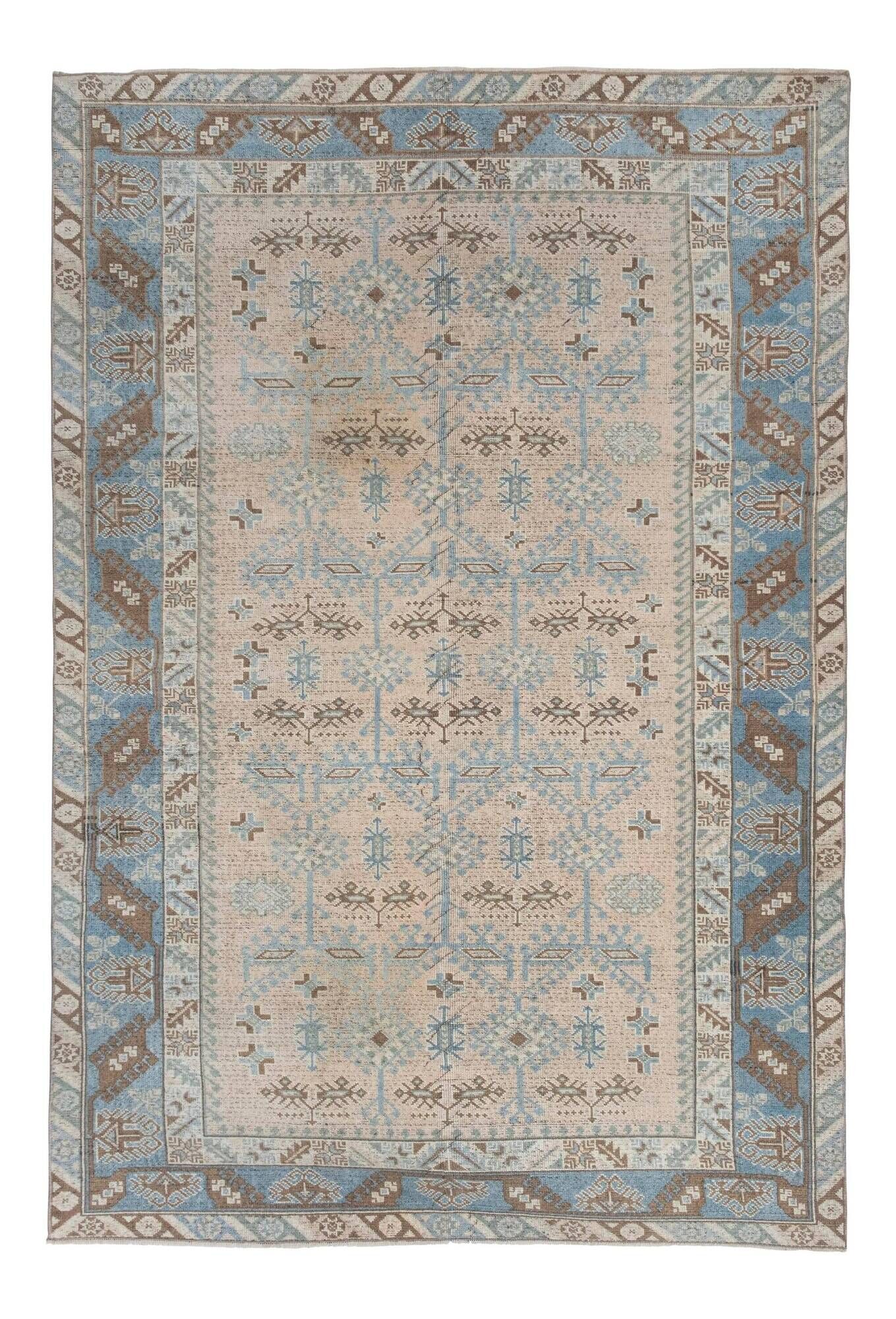 Vintage Turkish handmade rug 190x281 cm