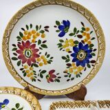 Vintage Italy 1970s decor plates and dishes set