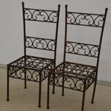 Wrought iron chairs