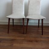 Pair of chairs in skai 60s