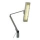 WALDMANN articulated workshop lamp with two industrial clamp arms for architects.