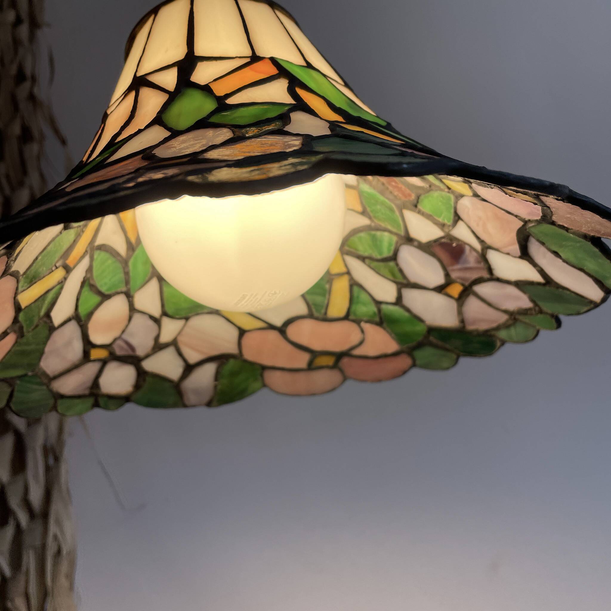 Vintage glass paste pendant light
