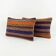 Lot de 2 housses de coussin kilim vintage 41x61 cm