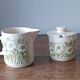 Hornsea Flower milk jug and jam pot. 1970. England