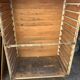 Old furniture by trade bakery bread trolley cabinet iron and wood