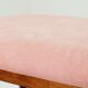 Tabourets de bar rosé velours côtelé Lot de 2