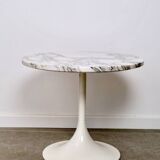 Marble tulip side table