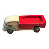 Small wooden flatbed truck, antique toy