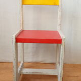 Painted wooden Bauhaus chair