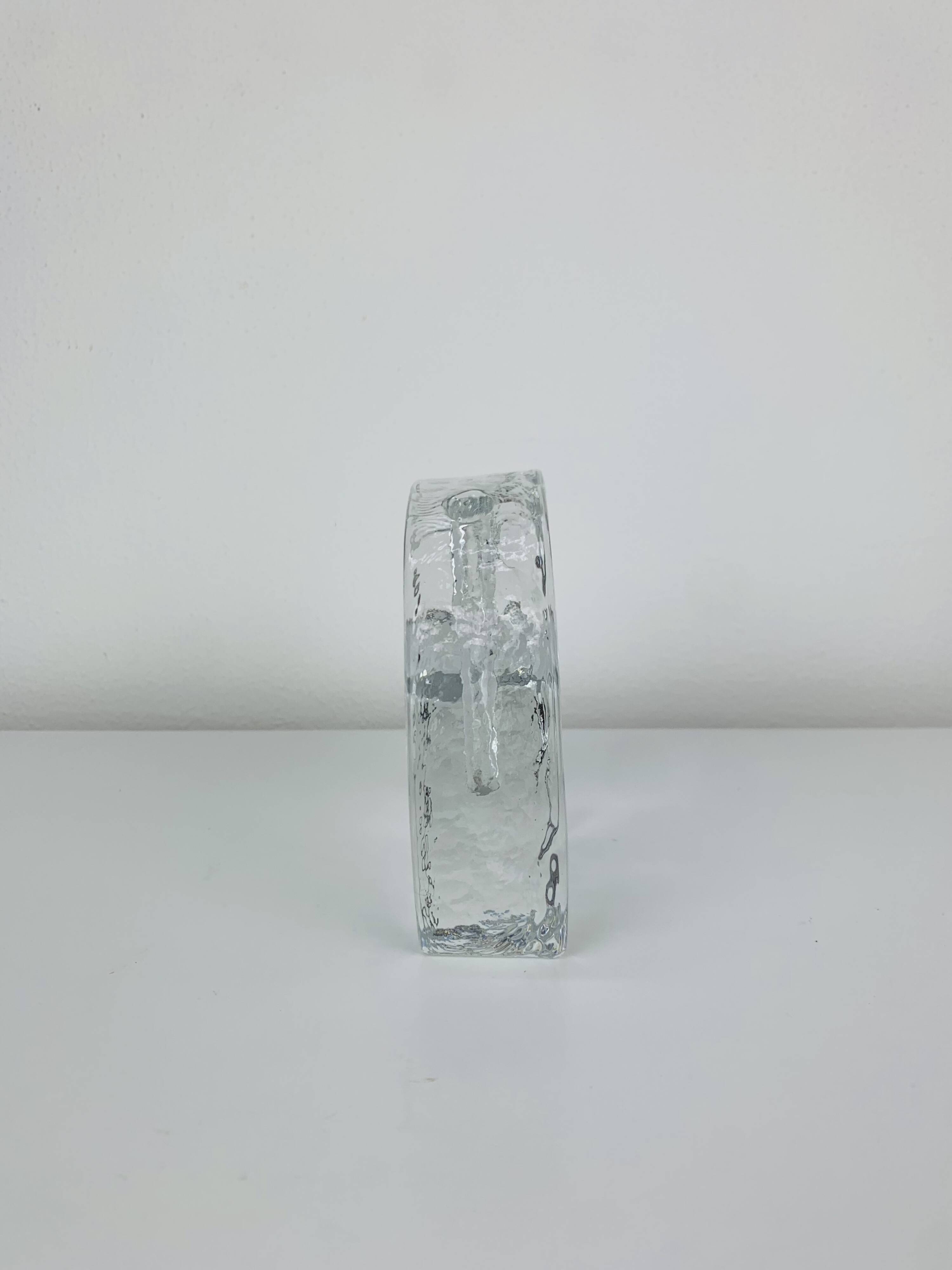 Vase soliflore en verre vintage