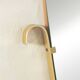 Elegant wall mirror from the 1950s with brass frame