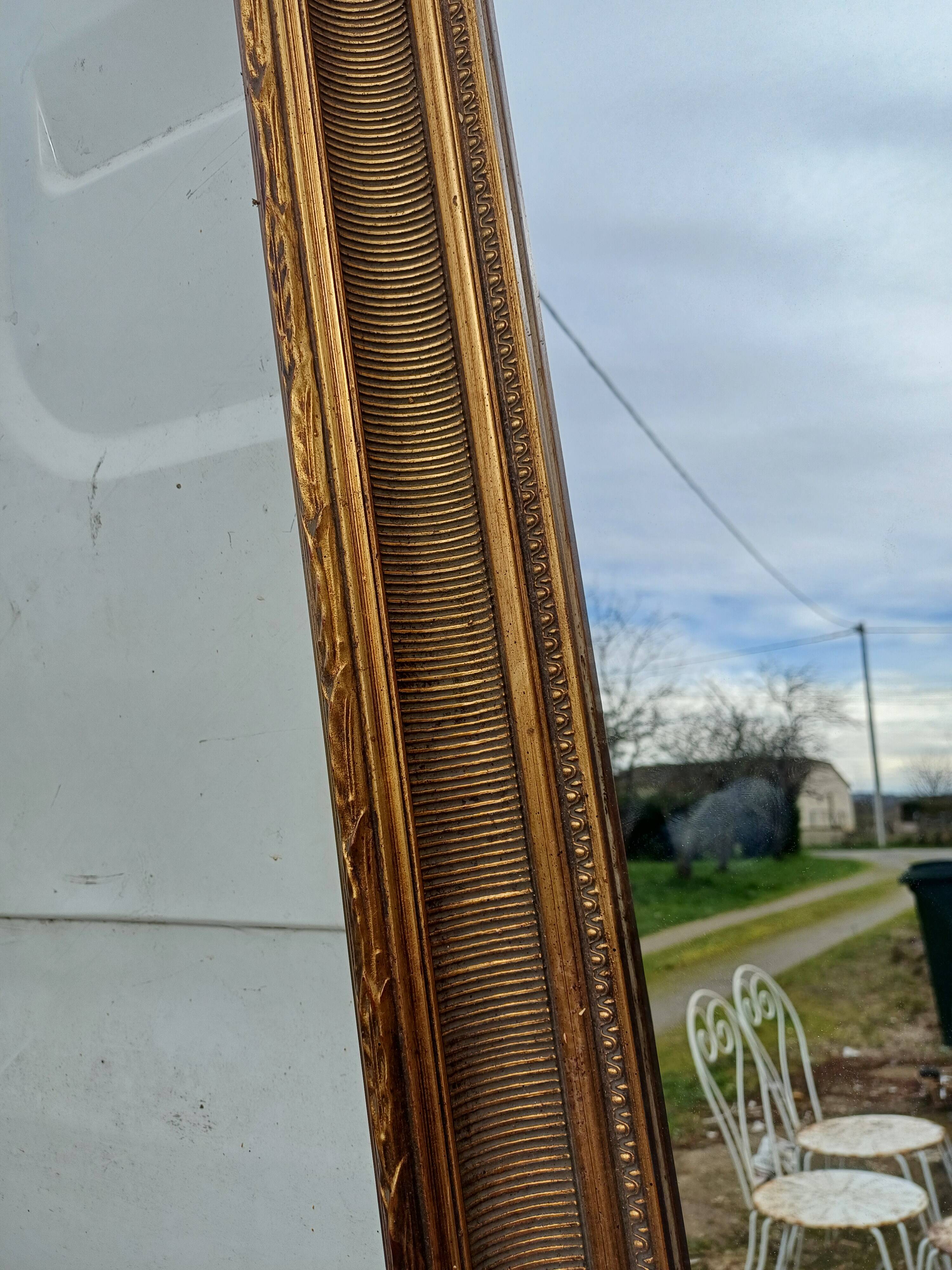 Wood and Gilded Stuk Mirror, early 20th century