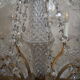 Chandelier 12 lamps with grapevines in crystal, bronze and regulated