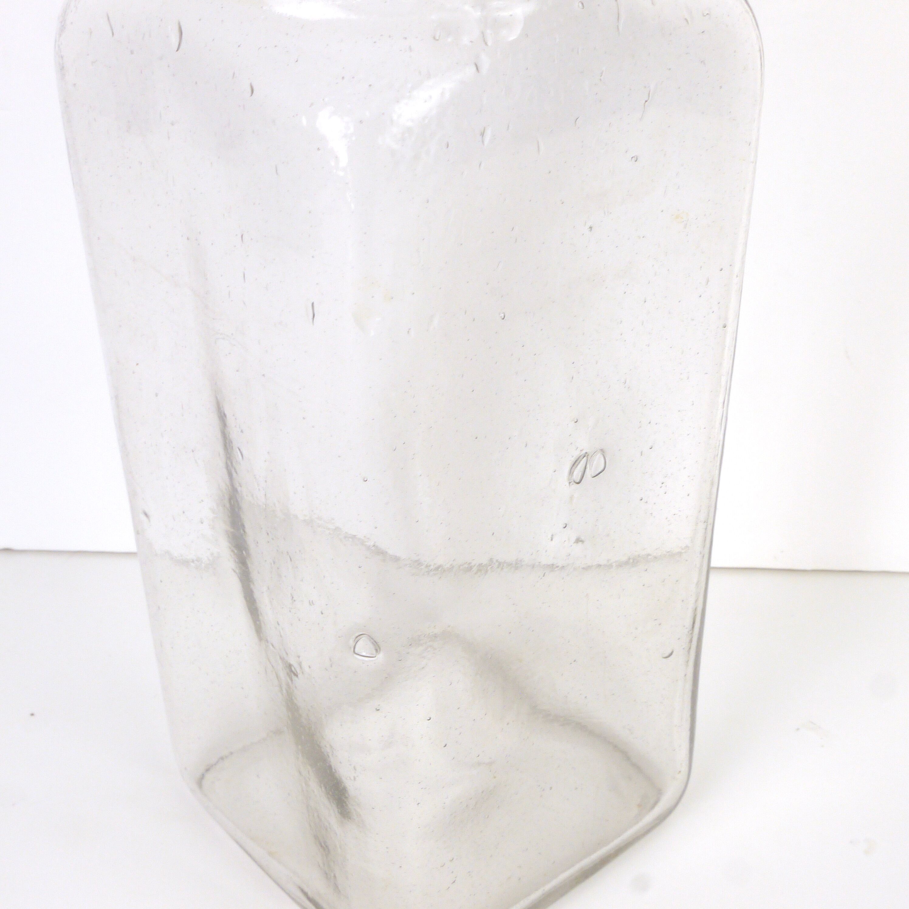 Glass vase, old pharmacy jar