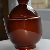 Brown ceramic pot