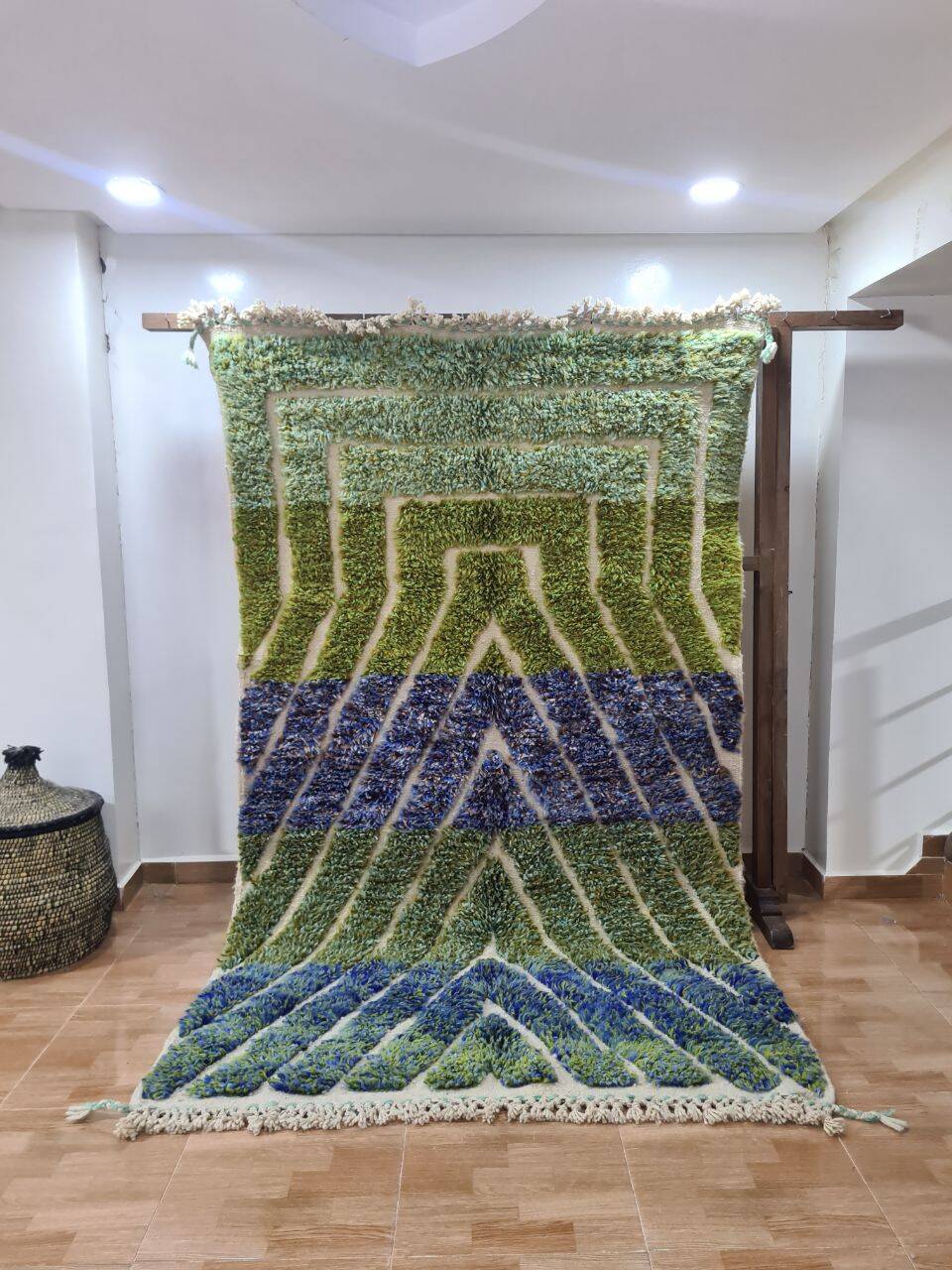 Mrirt handmade wool Berber rug 250 X 150 CM