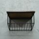 Scandinavian teak string wall shelf, 1960s