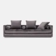 Sofa KOPENHAGA grey velour, Scandinavian design
