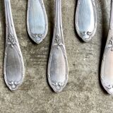 6 silver metal forks