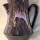 Vallauris ceramic coffee pot with brown and pink glaze A152-1