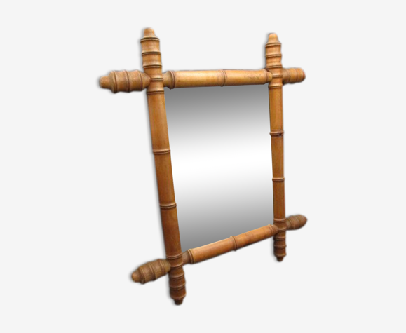 Miroir bambou ancien