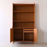 Vintage bookcase with storage compartment