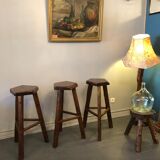 3 tripod bar stools