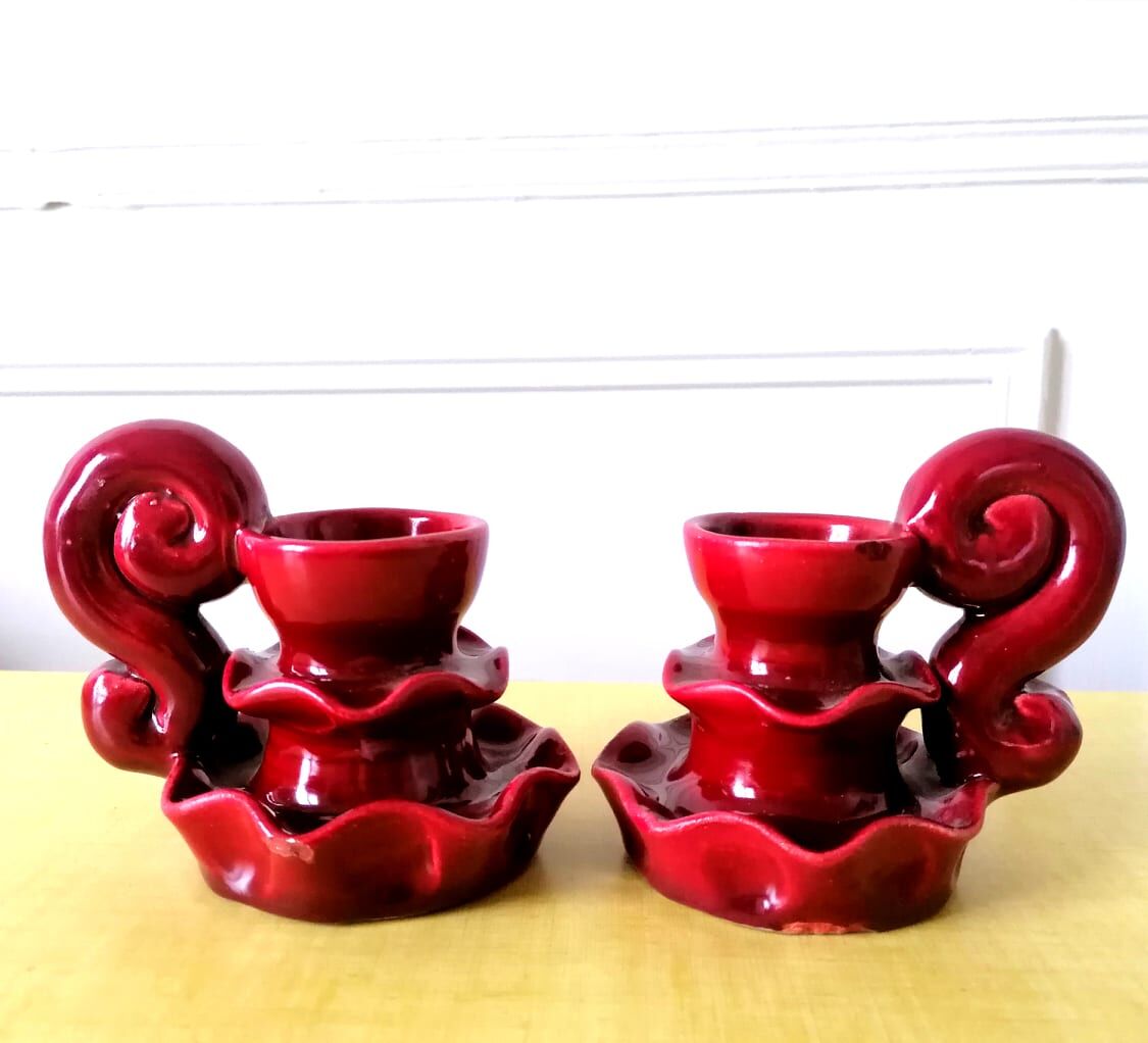 Vallauris hand candle holders