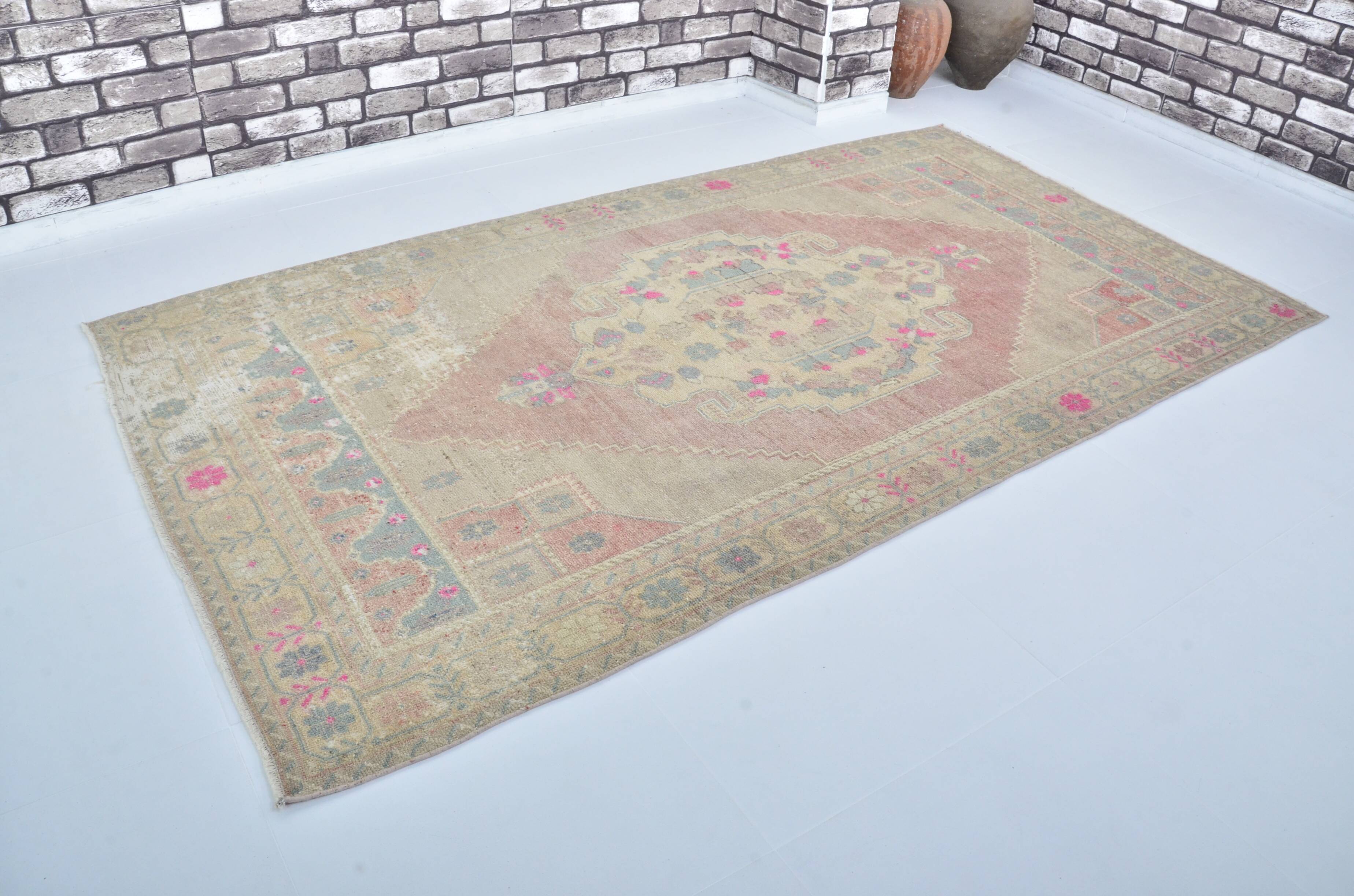 Oushak Turkish Vintage Rug sku 3308