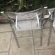 Plexiglass and chrome metal design folding chairs