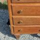 Vintage oak chest of drawers with 5 drawers from the 1950s.