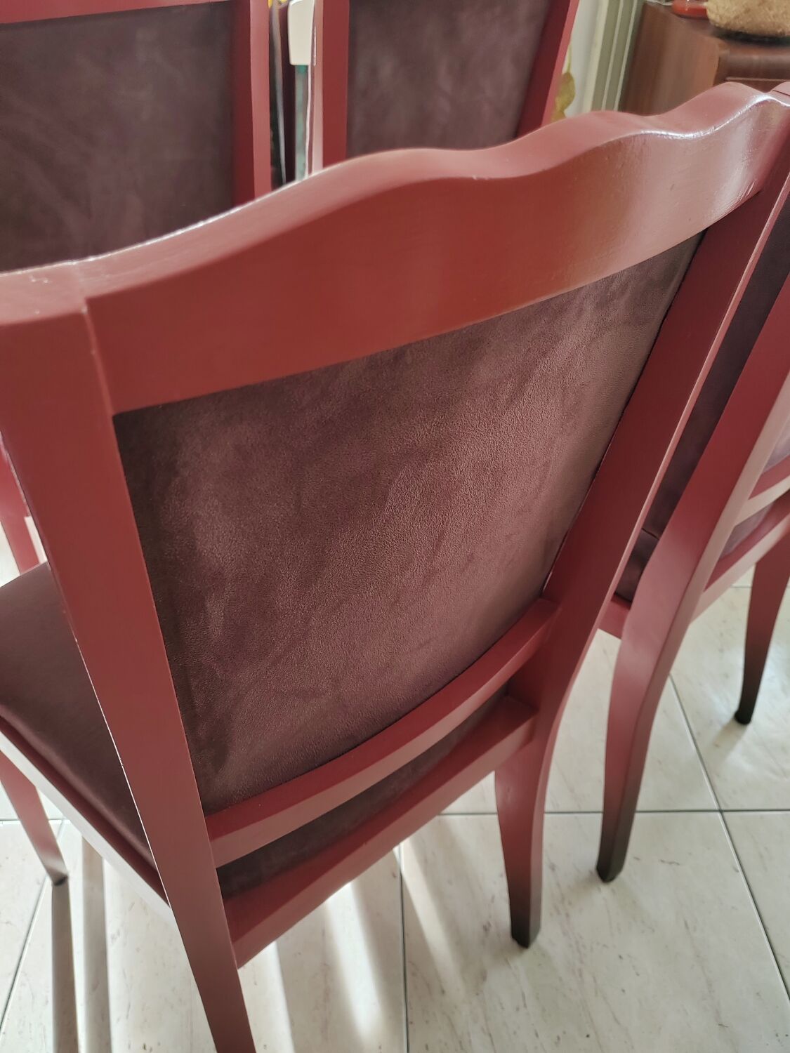 Redesigned table and chairs