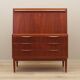 Teak secretary, Danish design, 1960s, Erling Torvits, Klim Møbelfabrik