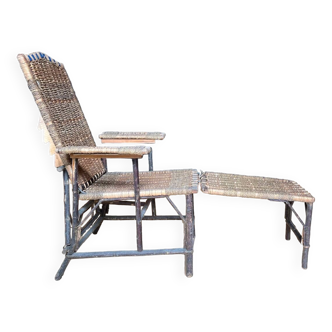 Rattan lounge chair from the 1900s