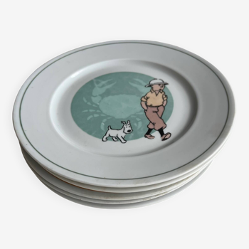 5 Tintin plates