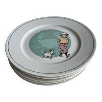 5 Tintin plates