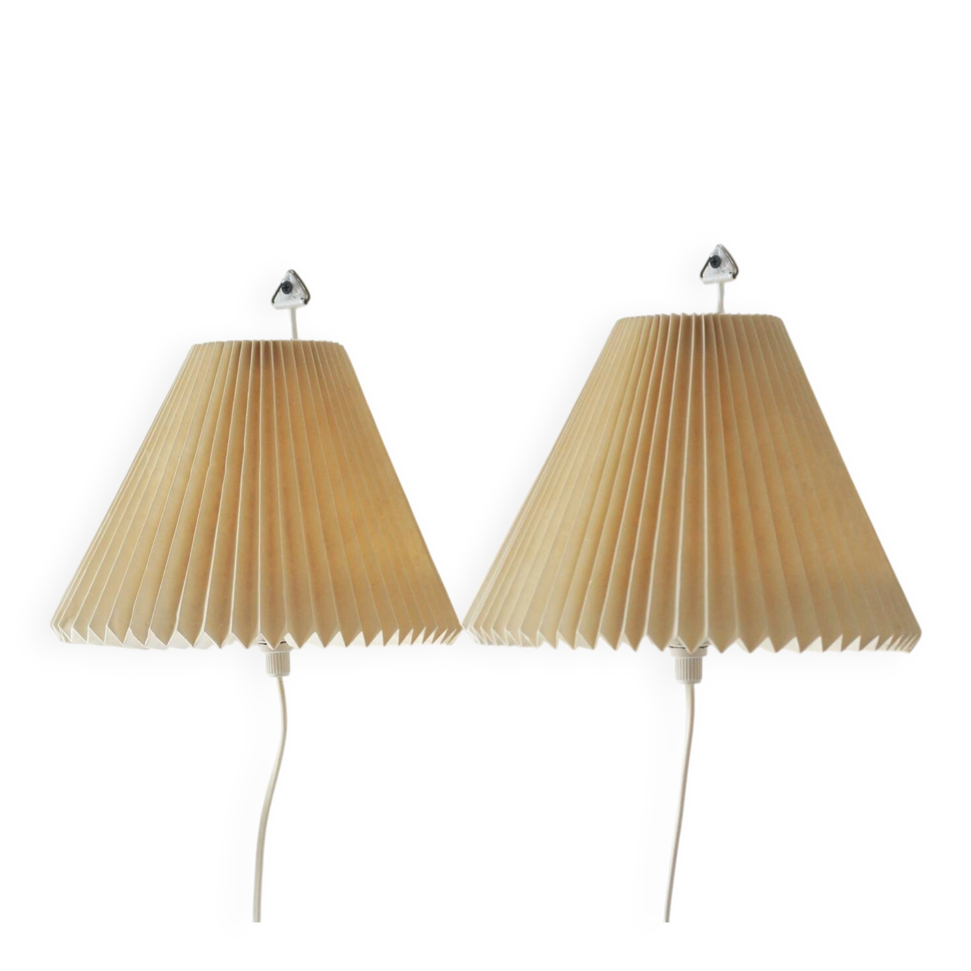 Model 203 Wall Lights by Henning Seidelin for Le Klint, Denmark, 1960s, Set