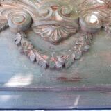 Patinated pediment