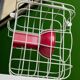 Two-tone White and Red Lamp in Powder-Coated Metal, Ikea PS2017 by Metali Crasset, Cordless for Indoor/Outdoor