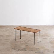 Carl Auböck rattan side table rectangular