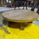 Handmade Rustic Oak Round Coffee Table | Solid Reclaimed Wood | Farmhouse L