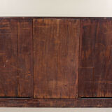 Bureau Victorian oak and leather