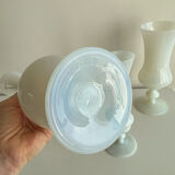 Set of 3 opaline vases