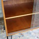 Showcase storage teak vintage 1960 with hairpin legs