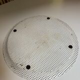 White open metal tray