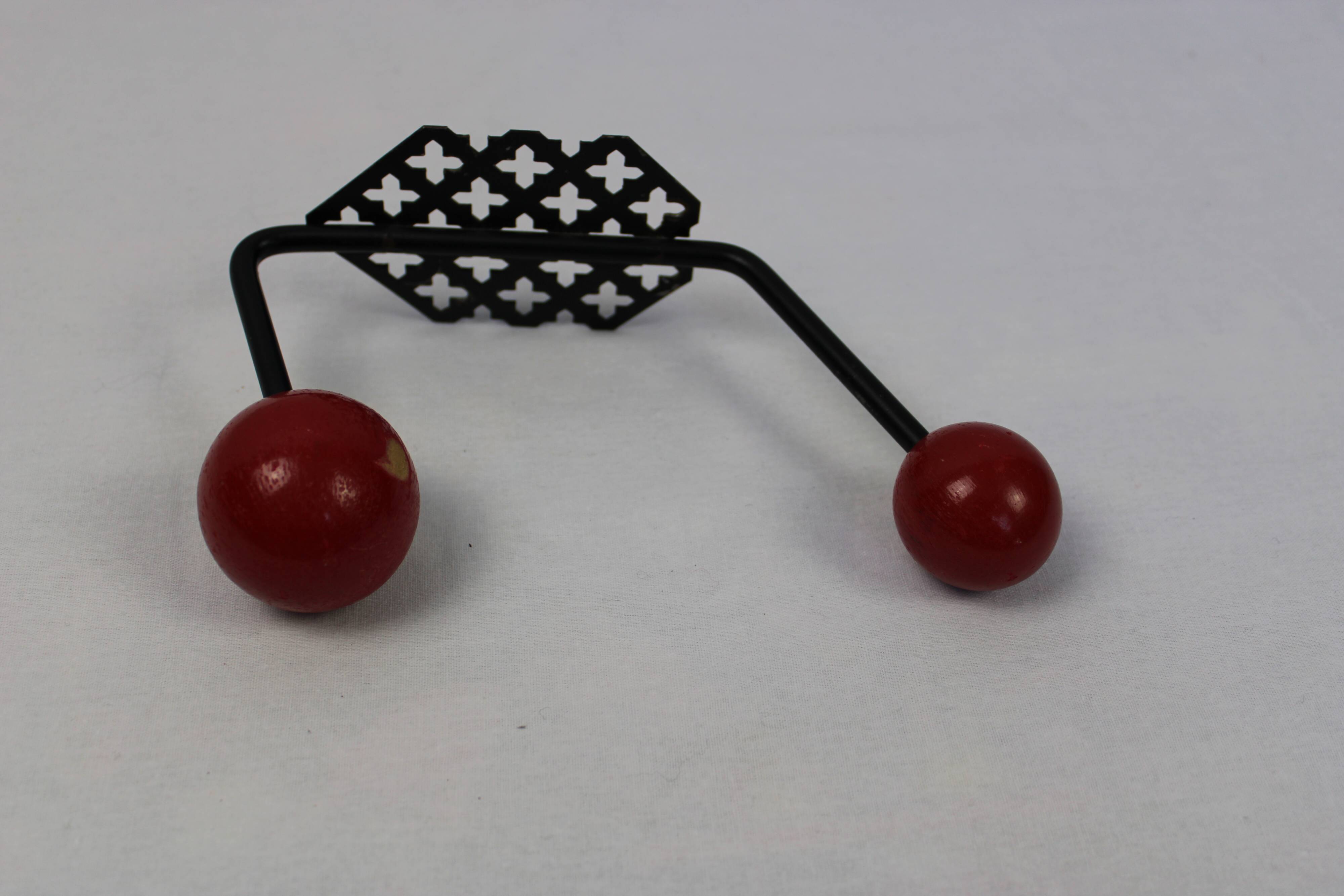 Two-ball patère